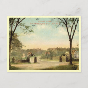 Carte Postale Park, Nutley, New Jersey Vintage