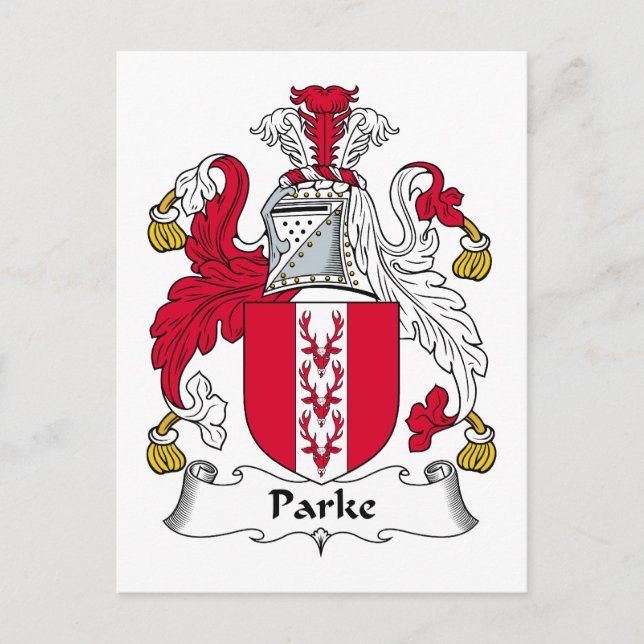 Carte Postale Parke Family Crest (Devant)