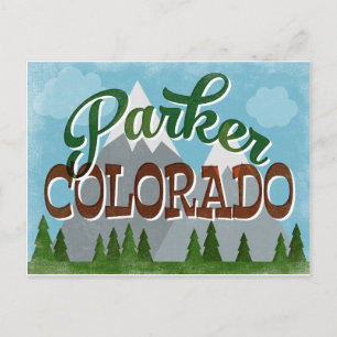 Carte Postale Parker Colorado Snowy Mountains
