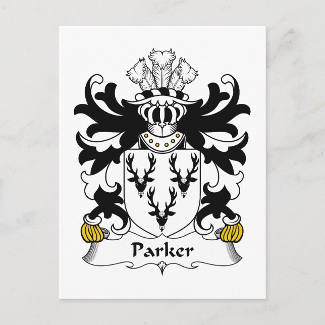 Carte Postale Parker Family Crest (Devant)