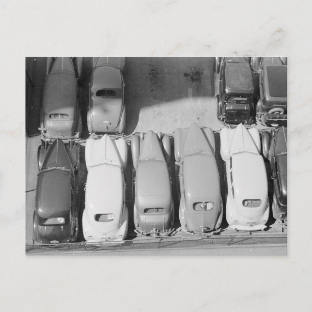 Carte Postale Parking Lot, 1940 (Devant)