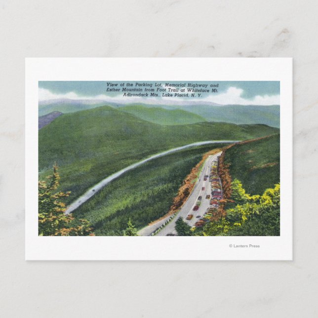 Carte Postale Parking, Memorial Hwy, Esther Mt (Devant)