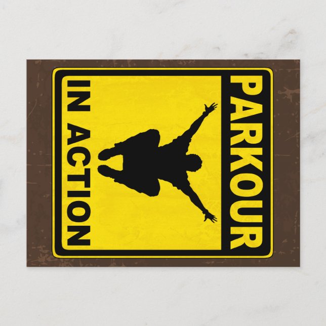 Carte Postale Parkour In Action Signboard (Devant)