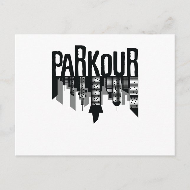 Carte Postale Parkour Skyline (Devant)