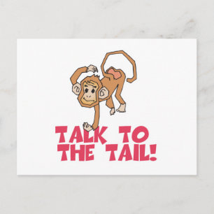 Carte Postale Parle au singe de la queue
