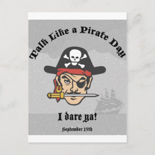 Carte Postale Parle comme une journée de pirates !