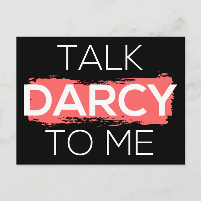 Carte Postale Parle Darcy à moi I (Devant)