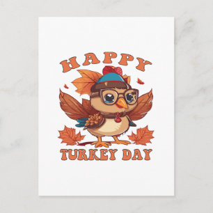 Carte Postale parle-moi de dinde pour Thanksgiving