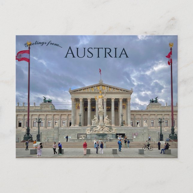 Carte Postale Parlement autrichien Autriche (Devant)