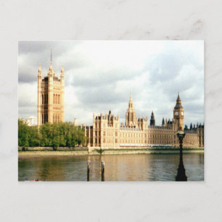 Carte Postale Parlement, Big Ben, Paysage de la rivière Thames