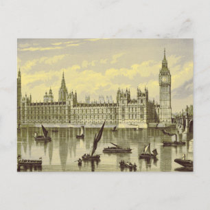 Carte Postale Parlement de Londres Big Ben Thames Westminster 18