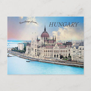 Carte Postale Parlement hongrois bâtiment Budapest Hongrie