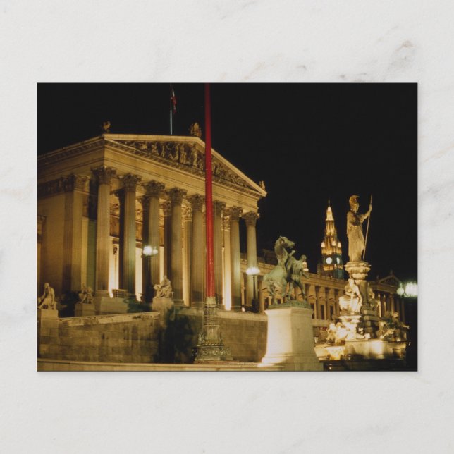 Carte Postale Parlement, Vienne, Autriche Étape actuelle : 12% (Devant)