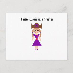 Carte Postale Parler comme un pirate