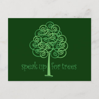 Carte Postale Parlez pour les arbres - Arbre