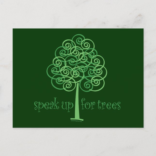 Carte Postale Parlez pour les arbres - Arbre (Devant)