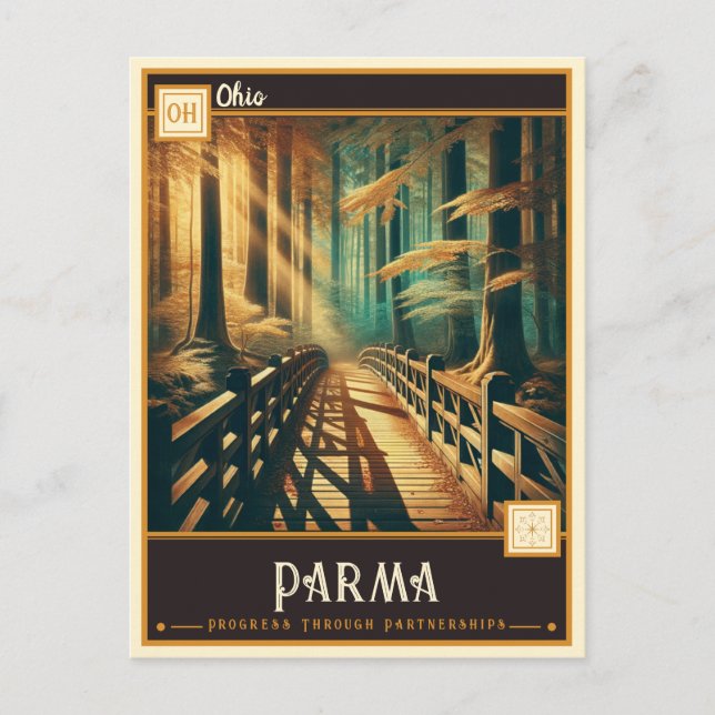 Carte Postale Parme, Ohio | VINTAGE (Devant)