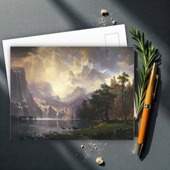 Carte Postale Parmi la Sierra Nevada, Californie, Bierstadt Art (Créateur téléchargé)