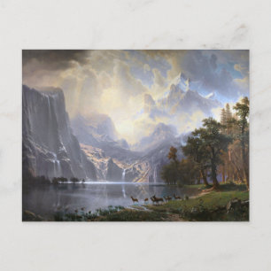Carte Postale Parmi la Sierra Nevada, Californie par Bierstadt