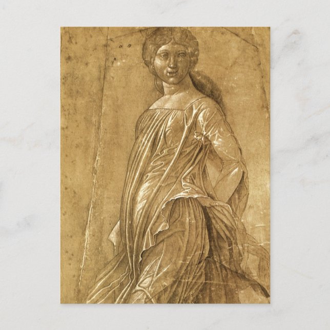 Carte Postale Parnasse, Muse dansante par Andrea Mantegna (Devant)