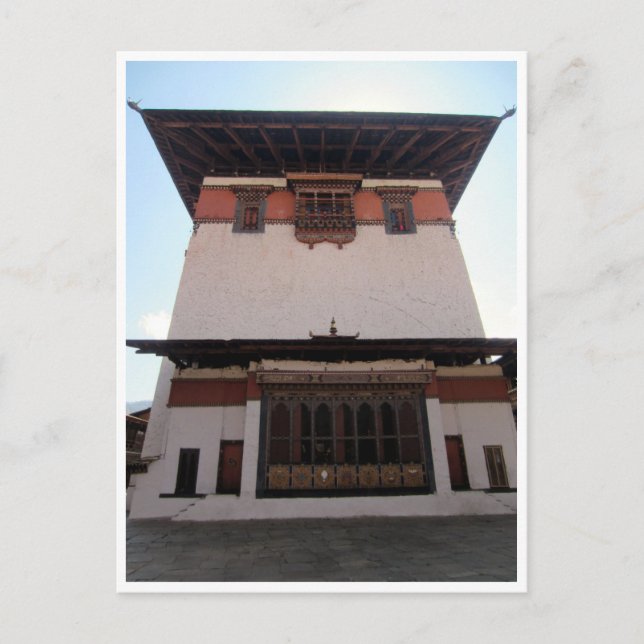 Carte Postale paro dzong central (Devant)