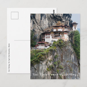 Carte Postale Paro Taktsang : Le monastère du nid de tigre - Bho