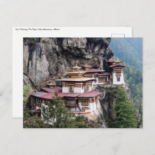 Carte Postale Paro Taktsang : Le monastère du nid de tigre - Bho