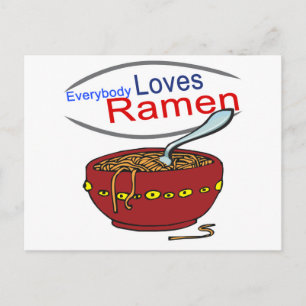 Carte Postale Parodie de Everybody Loves Ramen