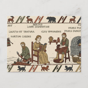Carte Postale parodie de la tapisserie de bayeux