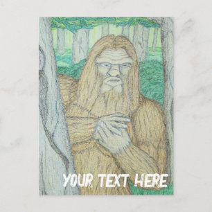 Carte Postale Parodie de mème Bigfoot
