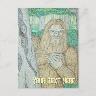 Carte Postale Parodie de mème Bigfoot