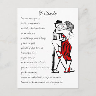 Carte Postale Paroles d'El Choclo Tango