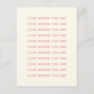 Carte Postale Paroles Inspirationnelles Mignonnes Typographie Ro