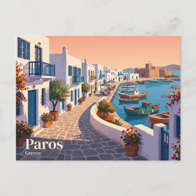 Carte Postale Paros Grèce (Devant)