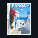 Carte Postale Paros Grèce Island Travel<br><div class="desc">Paros, en Grèce, est une île magnifique dans les Cyclades, connue pour ses charmants villages blanchis à la chaux, ses eaux cristallines et son ambiance méditerranéenne détendue. Situé dans la mer Egée, Paros offre un parfait mélange de culture grecque traditionnelle et de luxe moderne, ce qui en fait une destination...</div>