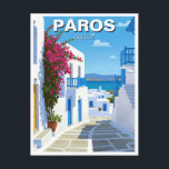 Carte Postale Paros Grèce Island Travel<br><div class="desc">Paros, en Grèce, est une île magnifique dans les Cyclades, connue pour ses charmants villages blanchis à la chaux, ses eaux cristallines et son ambiance méditerranéenne détendue. Situé dans la mer Egée, Paros offre un parfait mélange de culture grecque traditionnelle et de luxe moderne, ce qui en fait une destination...</div>
