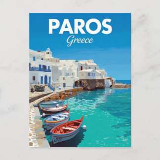 Carte Postale Paros Naoussa Port Grec Cyclades