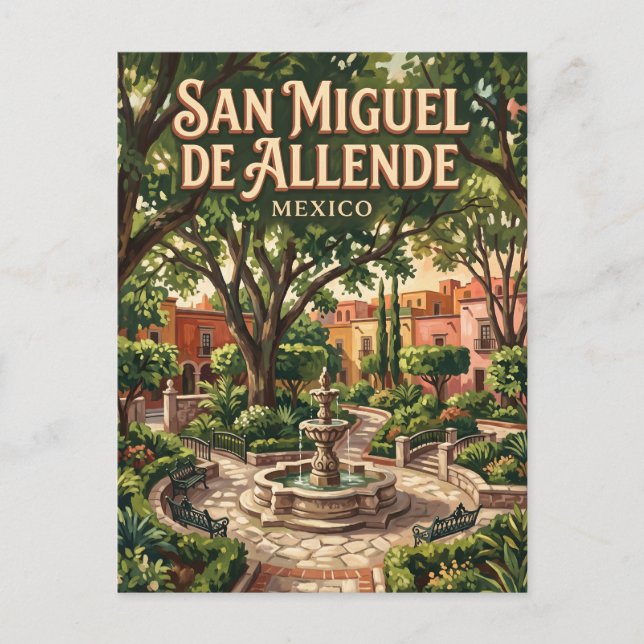 Carte Postale Parque Benito Juárez Mexique (Devant)