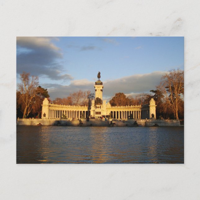 Carte Postale Parque de El Retiro, Madrid, Espagne (Devant)
