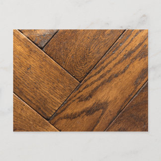 Carte Postale Parquet Brown en bois