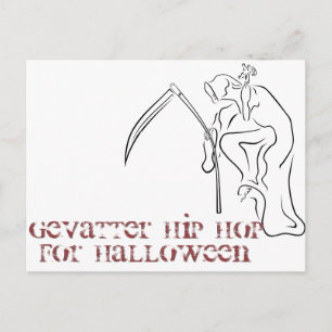 Carte Postale Parrain / Parrain / HIP HOP pour Halloween