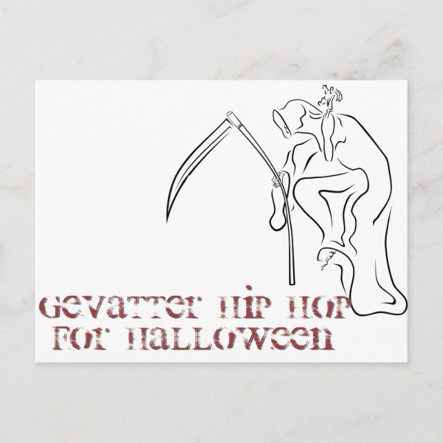 Carte Postale Parrain / Parrain / HIP HOP pour Halloween (Devant)