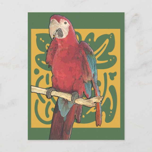 Carte Postale Parrot Art Nouveau (Devant)