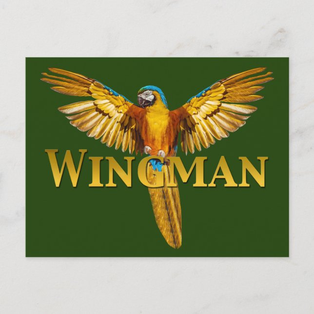 Carte Postale Parrot Wingman (Devant)