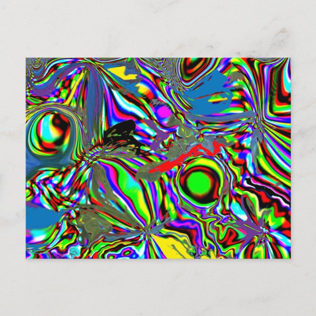 Carte Postale "Parrots Dans Une Dimension Alternat (Devant)