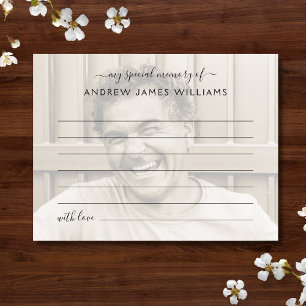 Carte Postale Partager un enterrement de photo mémoire