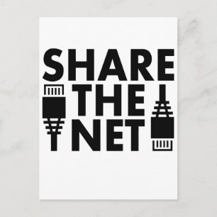 Carte Postale Partagez le Net