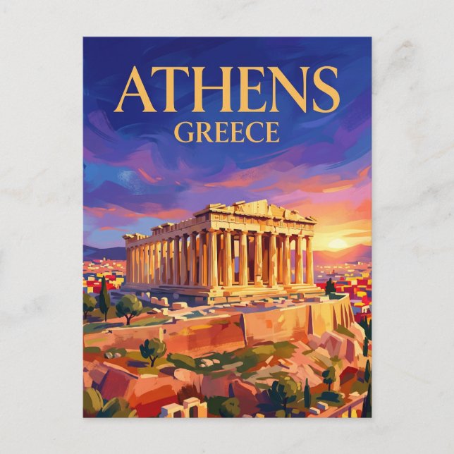 Carte Postale Parténon (Acropole) Grèce (Devant)