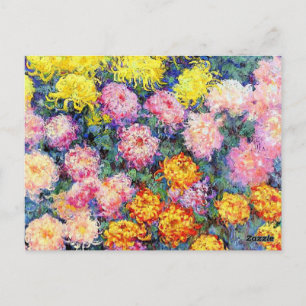 Carte Postale Parterre de Chrysanthèmes par Monet