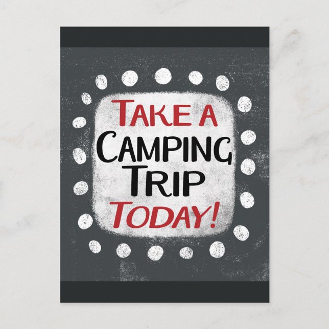 Carte postale : Partez en camping aujourd'hui (Devant)